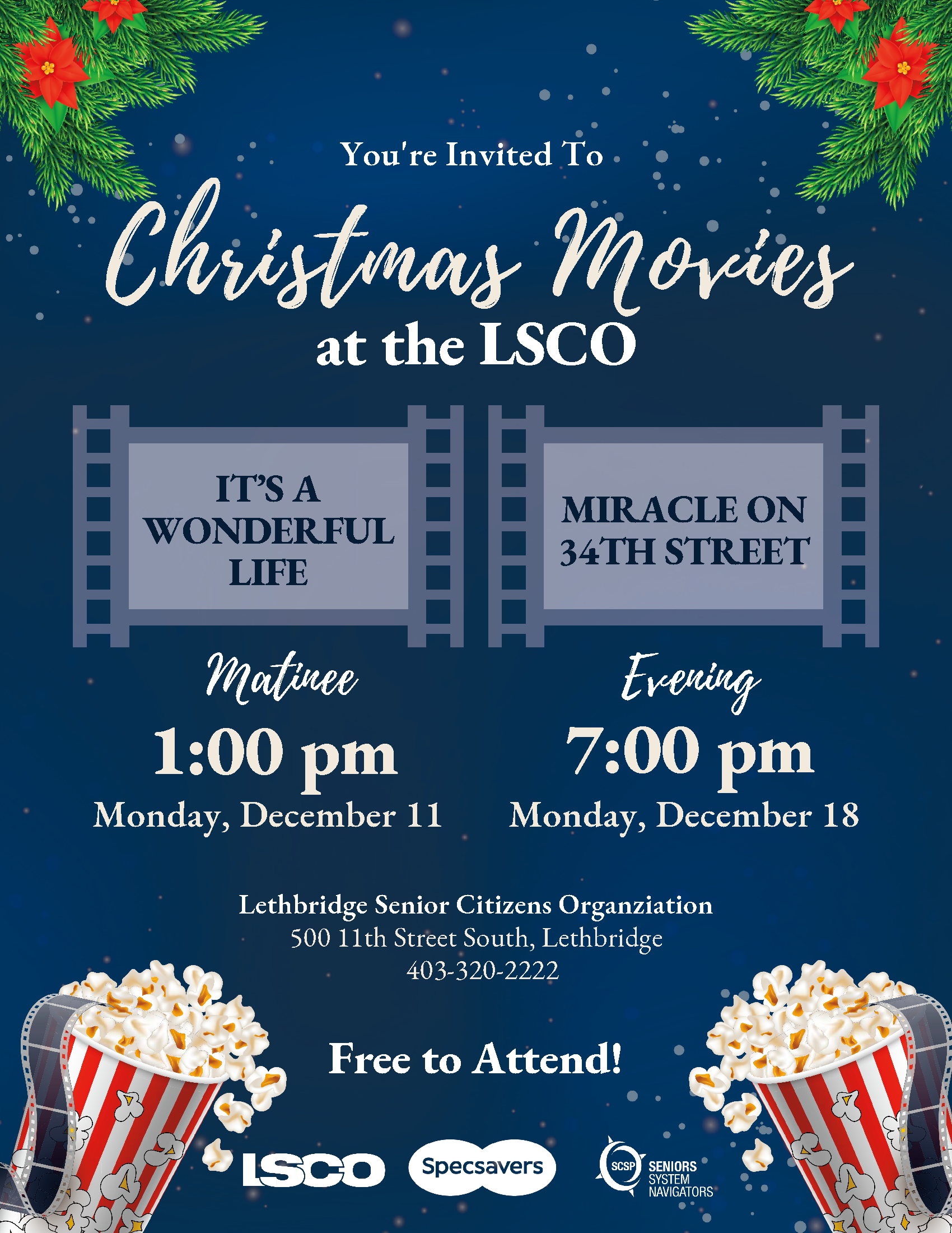 Christmas Movies at the LSCO