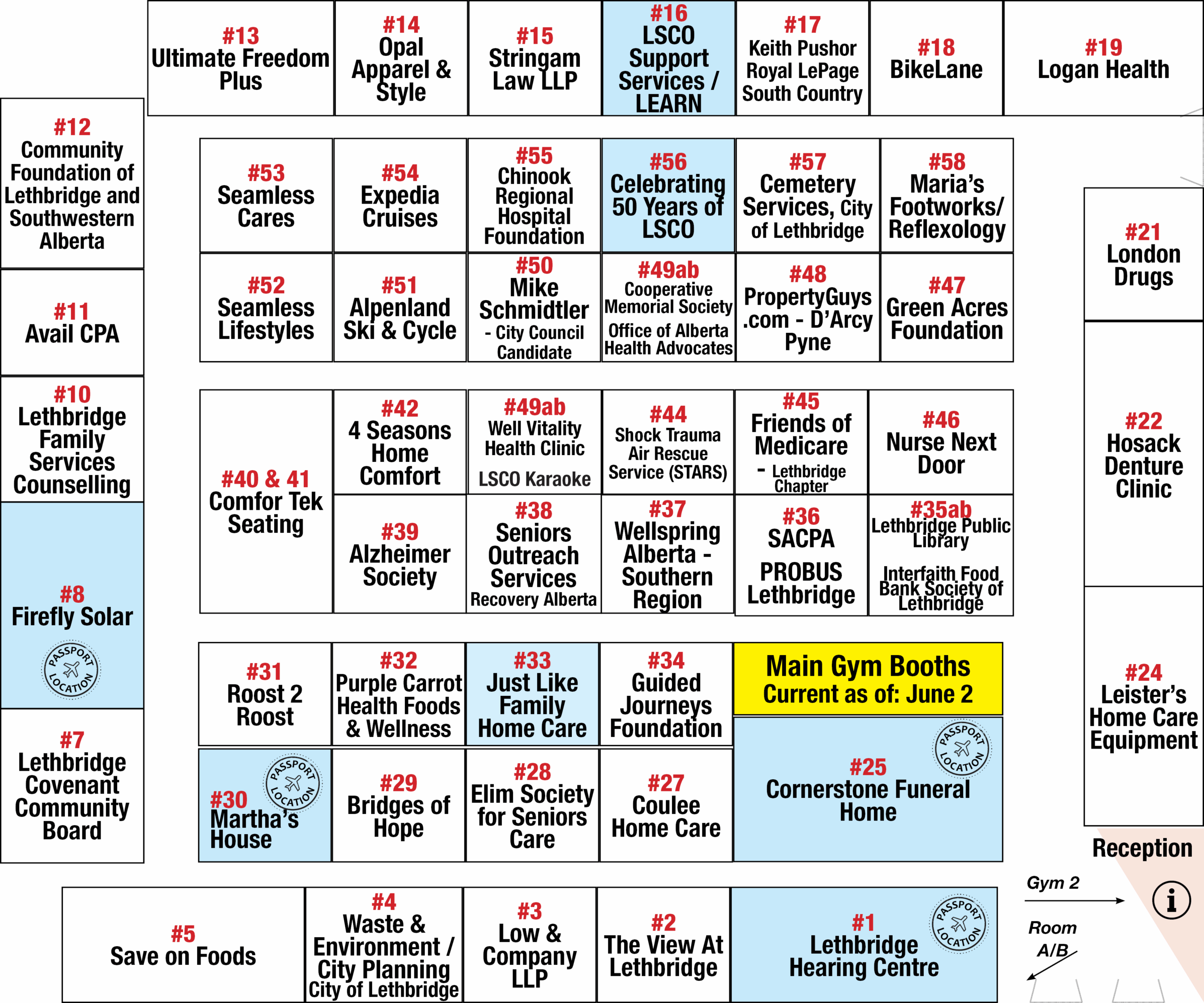 2025 Floor Plan Booths Main Gym 06-02 2025 Floor Plan Booths Main Gym 06-02