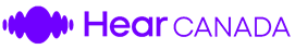 Hearcanada logo purple