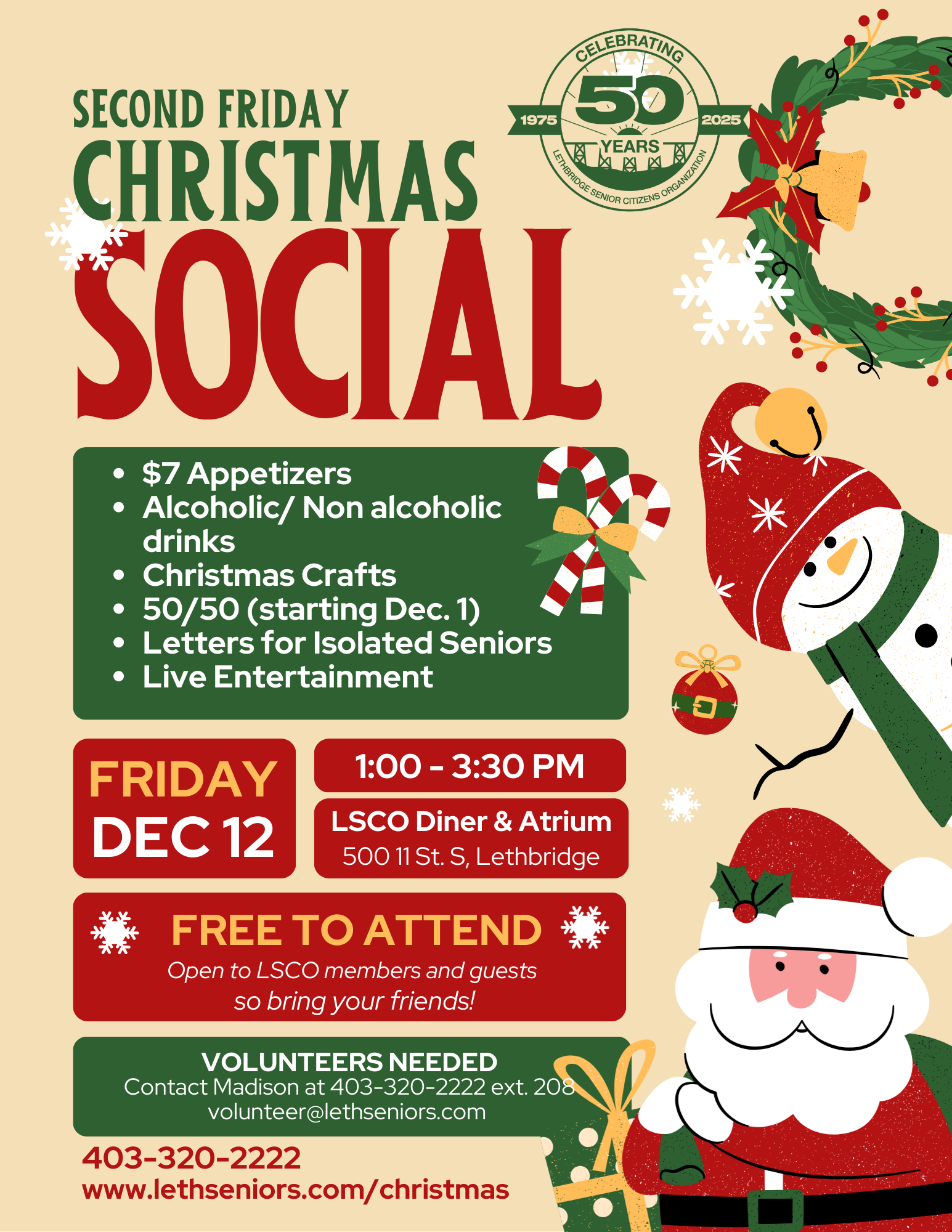 LSCO Christmas Social Poster today 8.5 x 11 (1)